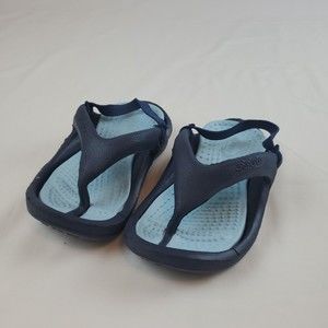 CROCS shoes sandals toddler boy sz 6 7 Blue